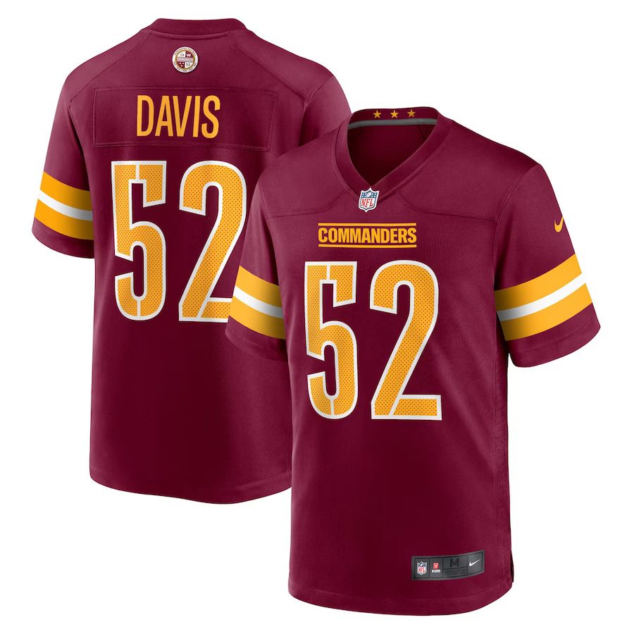 Men Washington Commanders #52 Jamin Davis Nike Burgundy Player Game NFL Jersey->washington commanders->NFL Jersey